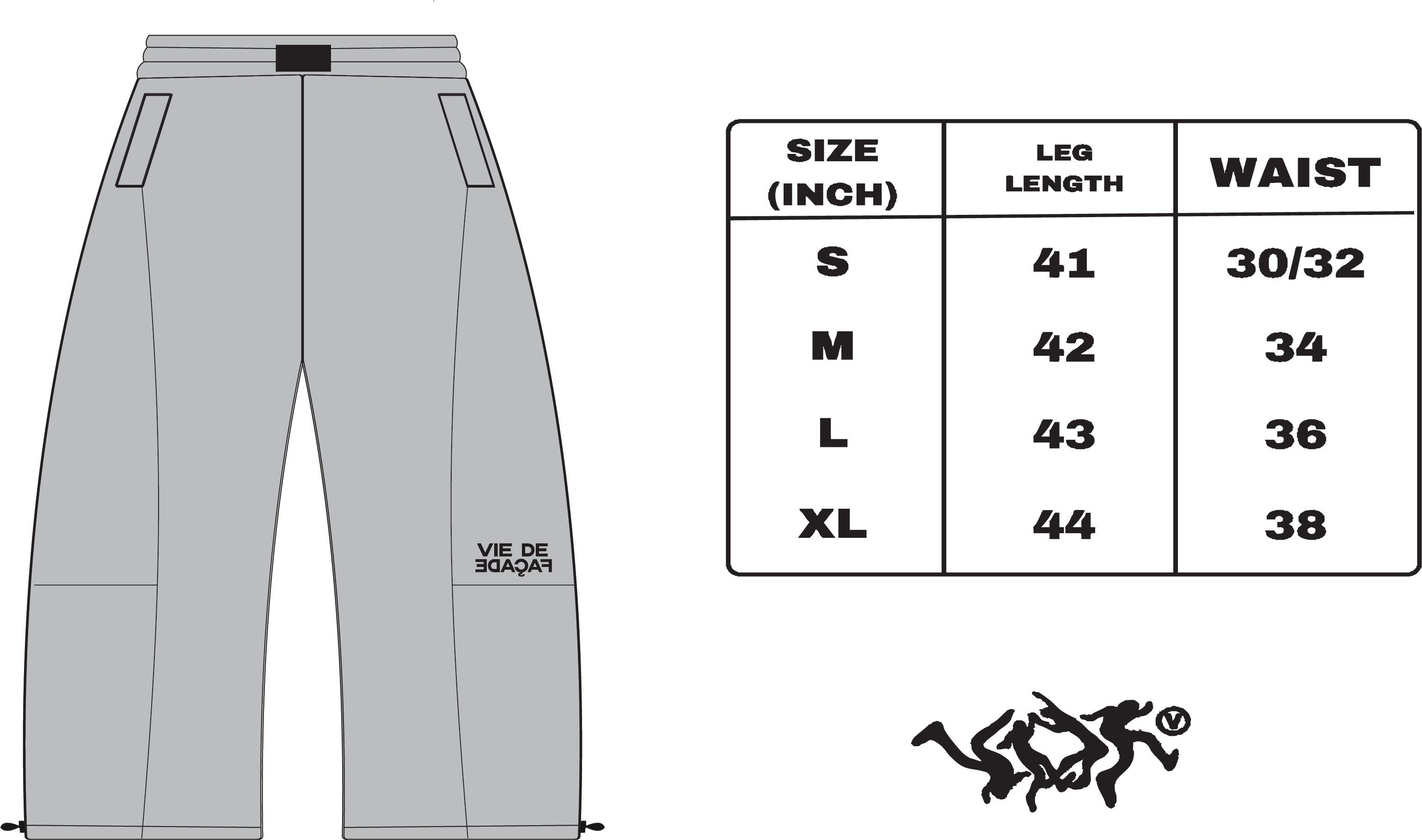 VDFAÇADE PANTS (GREY)